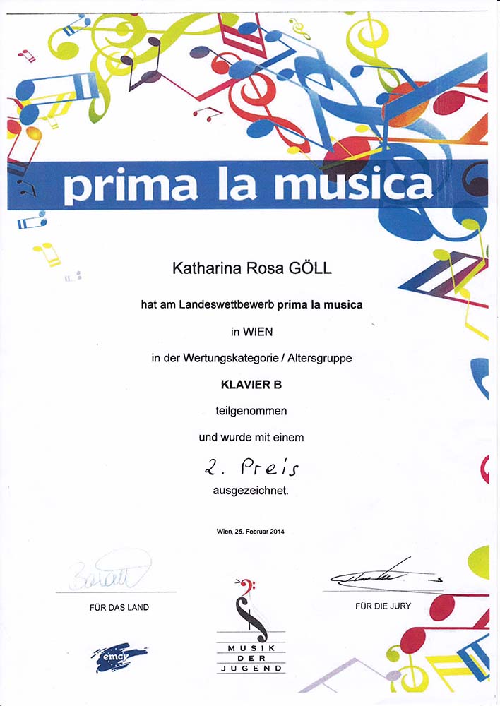 PRIMA LA MUSICA - Februar 2014